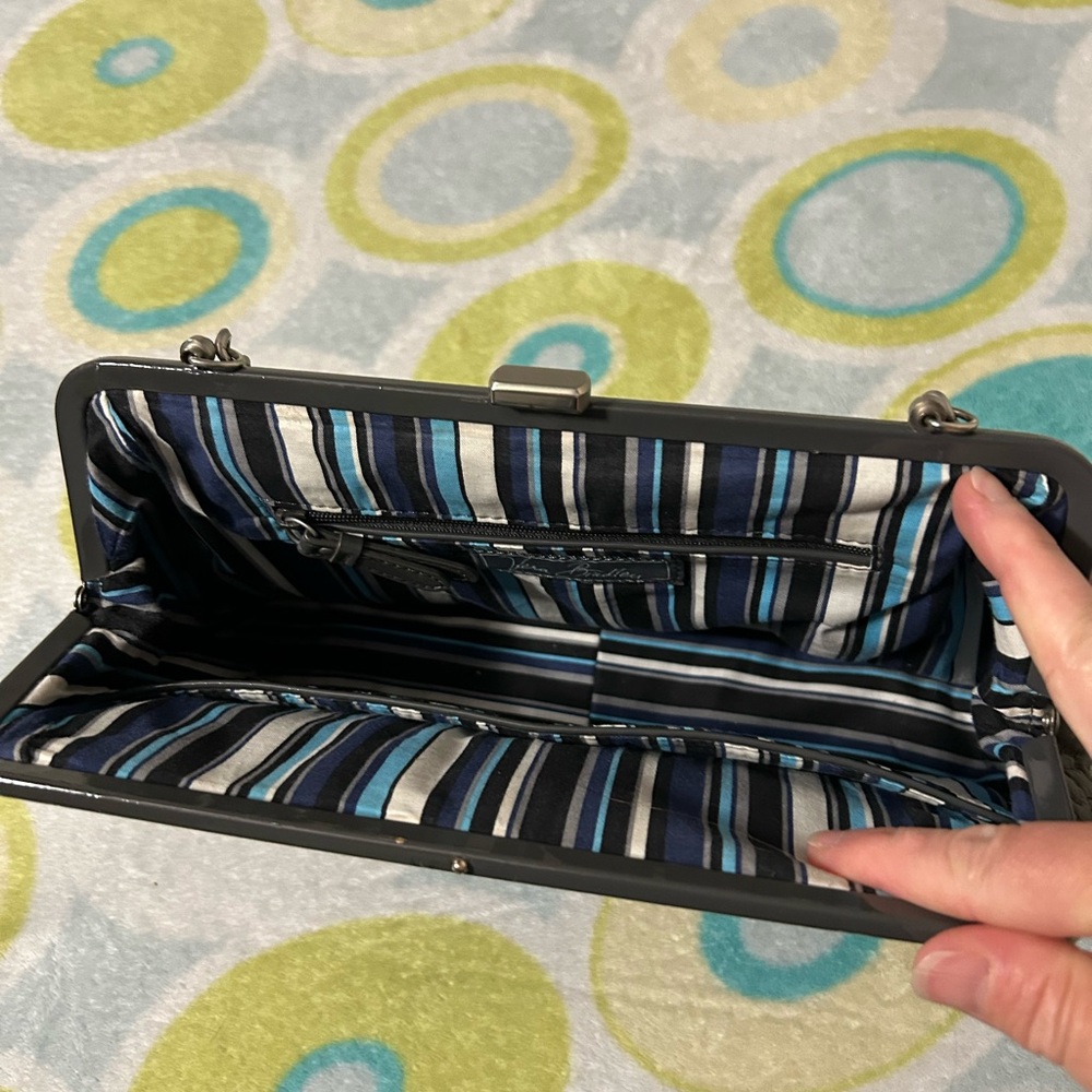 Vera Bradley Quilted Chain-Handle Shoulder Bag in Dark Gray - Picture 4 of 5